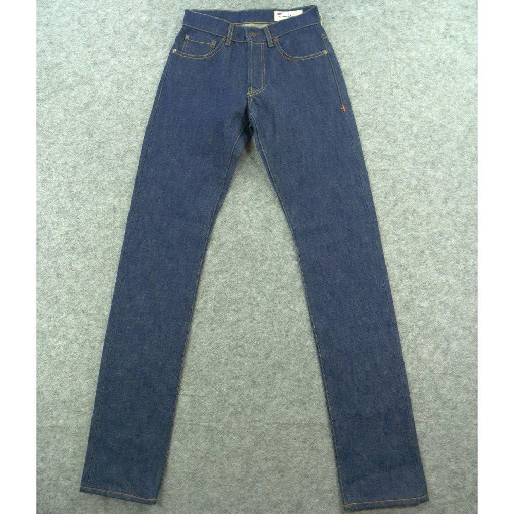 Imogene + Willie Jeans Womens 27 Blue Barton Slim Straight High Rise Roll Up New